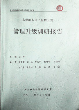 2012年4月5日，正睿咨詢向潔麗決策層陳述調(diào)研報告
