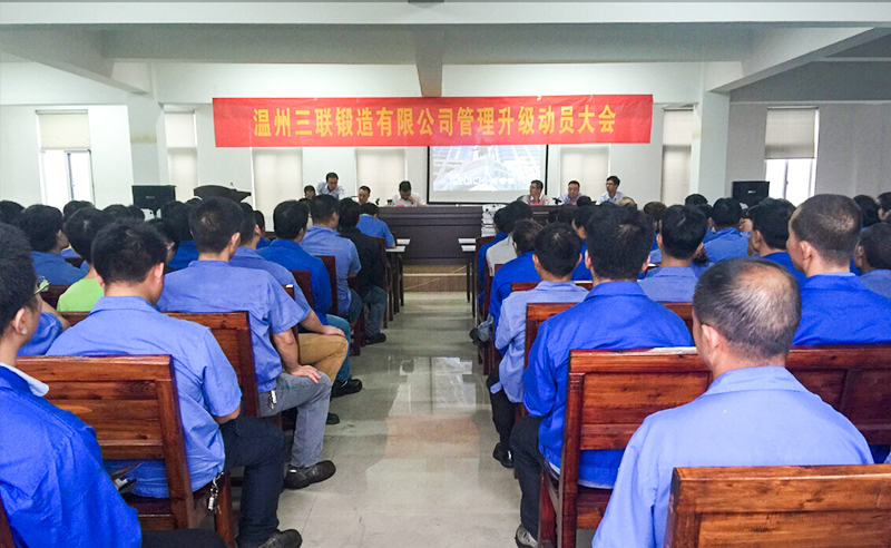 熱烈祝賀2015年9月溫州三聯鍛造有限公司管理升級正式啟動！